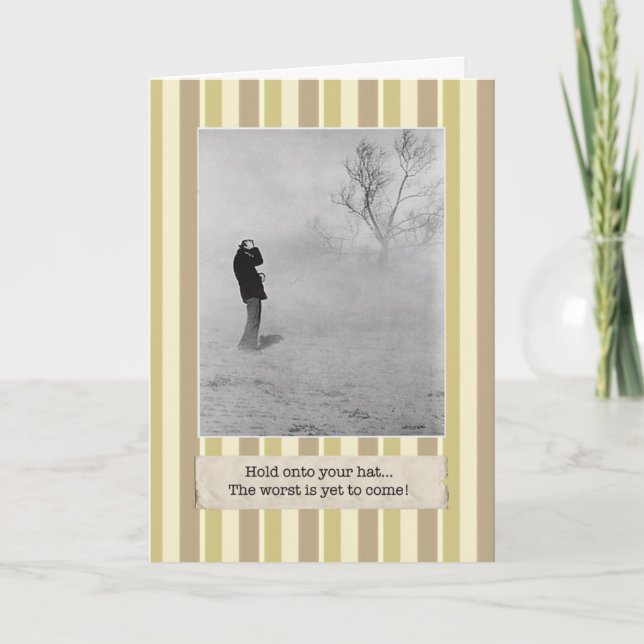 The Worst is Yet to Come! Depressing Birthday Card (Front)