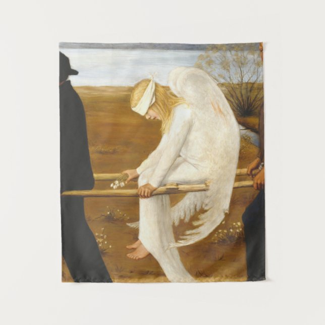 The Wounded Angel By Hugo Simberg 1903 Tapestry (Front)