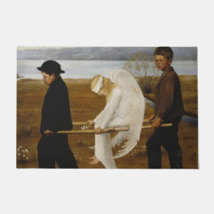 The Wounded Angel (by Hugo Simberg) Doormat