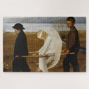 The Wounded Angel (by Hugo Simberg) Jigsaw Puzzle
