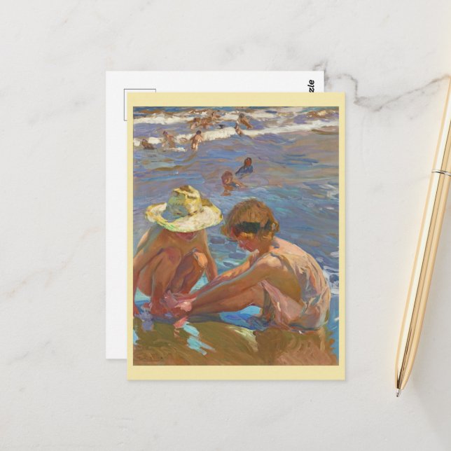 The Wounded Foot, Joachin Sorolla  Postcard (Front/Back In Situ)