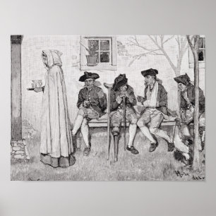 The Wounded Soldiers Sat Along the Wall' Poster