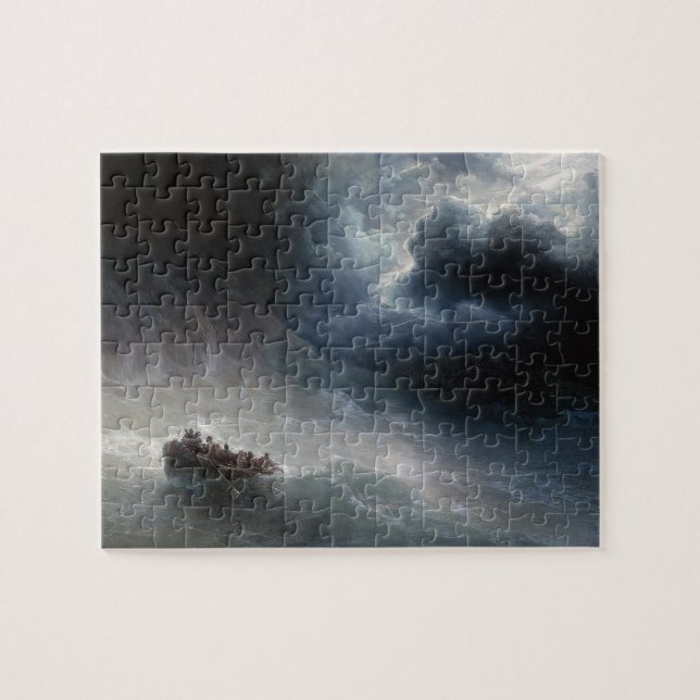 The Wrath of the Seas Ivan Aivazovsky seascape Jigsaw Puzzle (Horizontal)