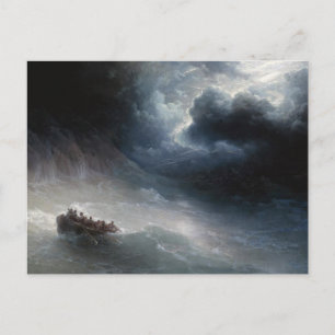 The Wrath of the Seas Ivan Aivazovsky seascape Postcard