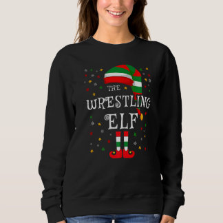The Wrestling Elf Christmas Family Matching Group  Sweatshirt