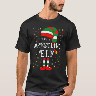 The Wrestling Elf Christmas Family Matching Group  T-Shirt