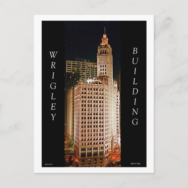 The Wrigley Building II Postcard (Front)