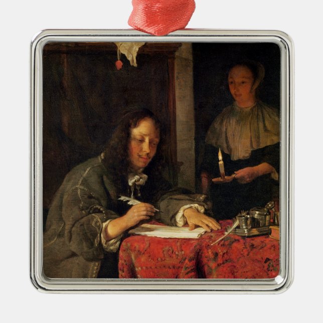 The Writer Metal Ornament (Front)