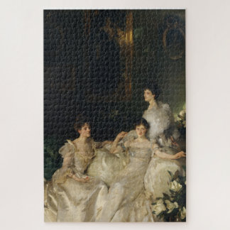The Wyndham Sisters By John Singer Sargent Jigsaw Puzzle