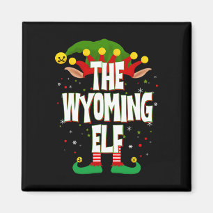 The Wyoming Elf Christmas  Magnet