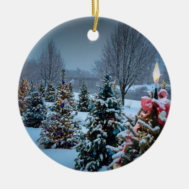 The Yacht Basin Ceramic Ornament (Front)