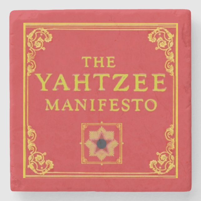 The Yahtzee Manifesto Coasters (Front)