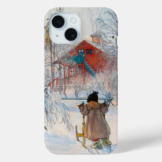 The Yard and Washhouse by Carl Larsson Case-Mate iPhone Case (Back)