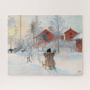 The Yard and Washhouse by Carl Larsson Jigsaw Puzzle