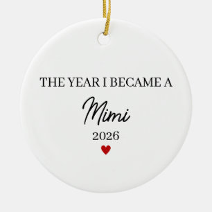 The Year I Became a Mama, New Grandma Gift Ceramic Ornament