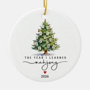 The Year I Learned Mahjong Custom Year Ornament