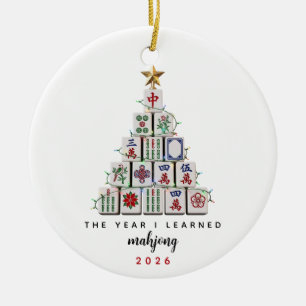 The Year I Learned Mahjong Custom Year Ornament