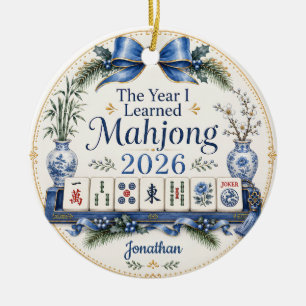 The Year I Learned Mahjong Ornament Gift