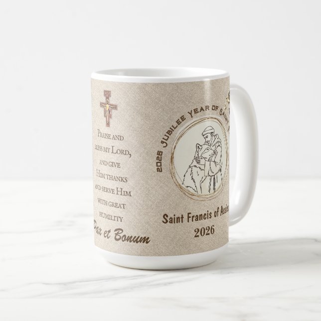 The Year of St. Francis Commemorative Mug  (Front Right)