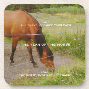 The year of the Horse, 2026 qoute Coaster
