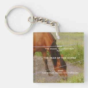 The year of the Horse, 2026 qoute Key Ring