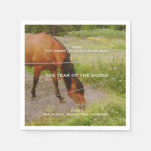 The year of the Horse, 2026 qoute Napkin