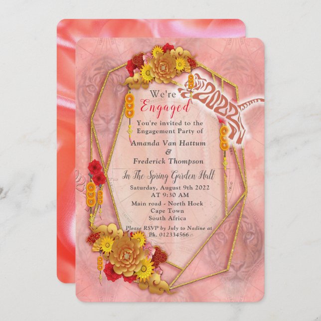 The Year of the Tiger Invitation (Front/Back)
