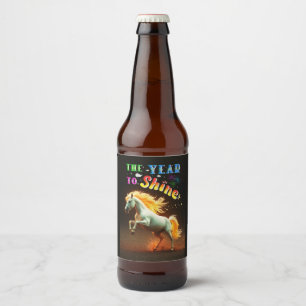 The Year To Shine Beer Bottle Label