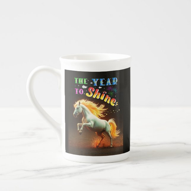 The Year To Shine Bone China Mug (Left)