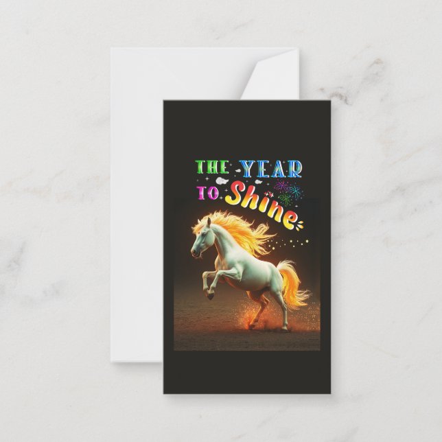 The Year To Shine Card (Front)
