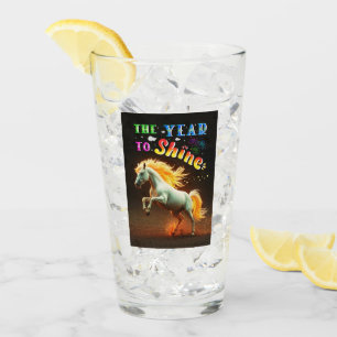 The Year To Shine Glass