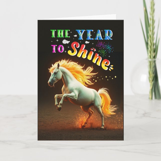 The Year To Shine Note Card (Front)