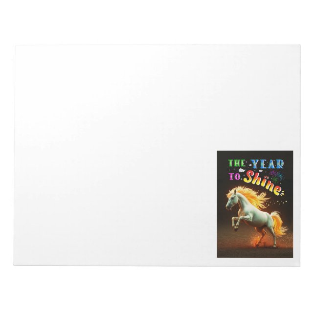 The Year To Shine Notepad (Front)