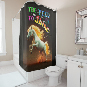 The Year To Shine Shower Curtain