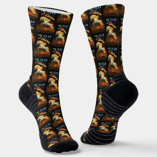 The Year To Shine Socks (Angled)
