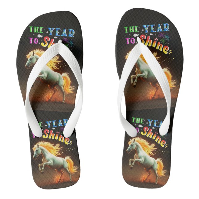 The Year To Shine Thongs (Footbed)