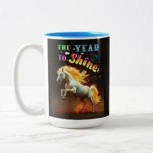The Year To Shine Two-Tone Coffee Mug