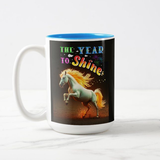 The Year To Shine Two-Tone Coffee Mug (Left)