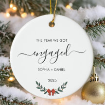 The Year We Got Engaged Minimalist Christmas