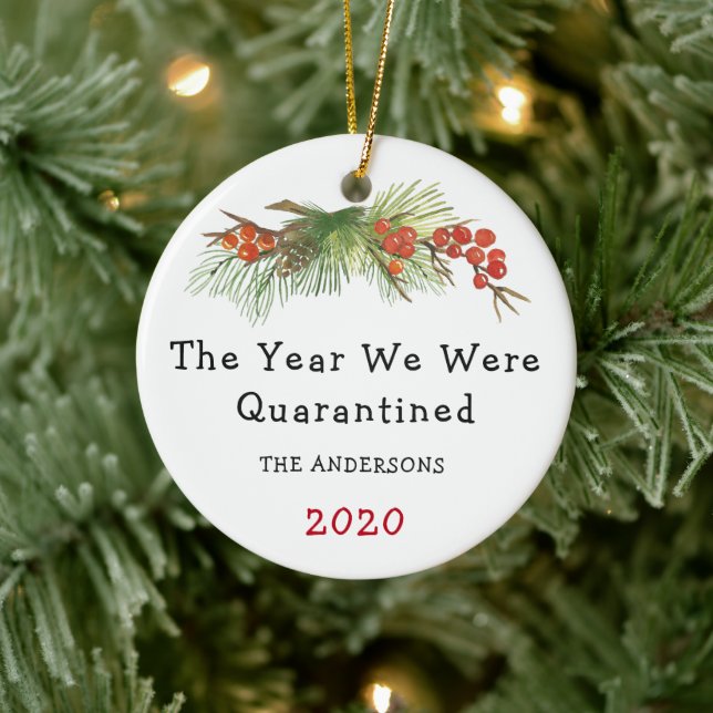 The Year We Were Quarantined 2020 Family Ornament (Tree)