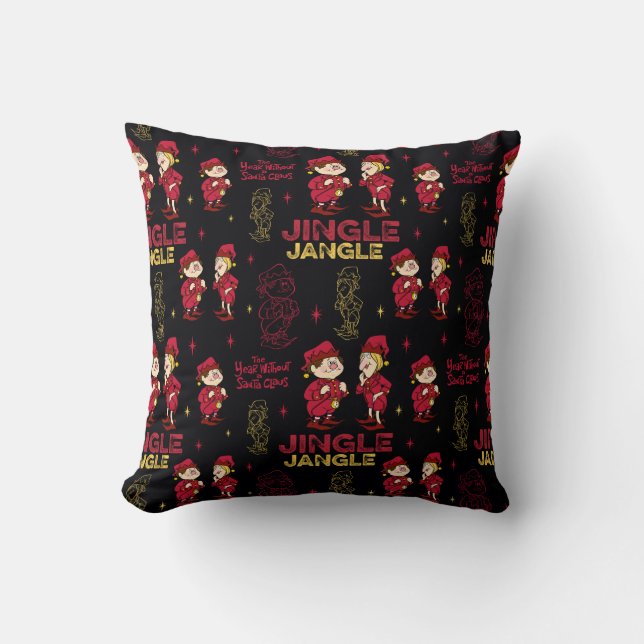 THE YEAR WITHOUT A SANTA CLAUS™ | Elf Pattern Cushion (Front)