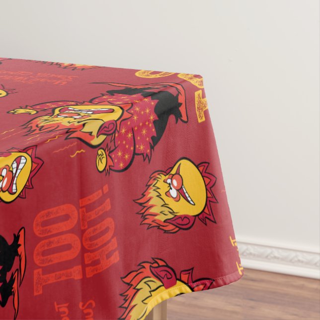 THE YEAR WITHOUT A SANTA CLAUS™ Heat Miser Pattern Tablecloth (In Situ)
