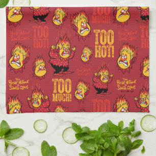 THE YEAR WITHOUT A SANTA CLAUS™ Heat Miser Pattern Tea Towel