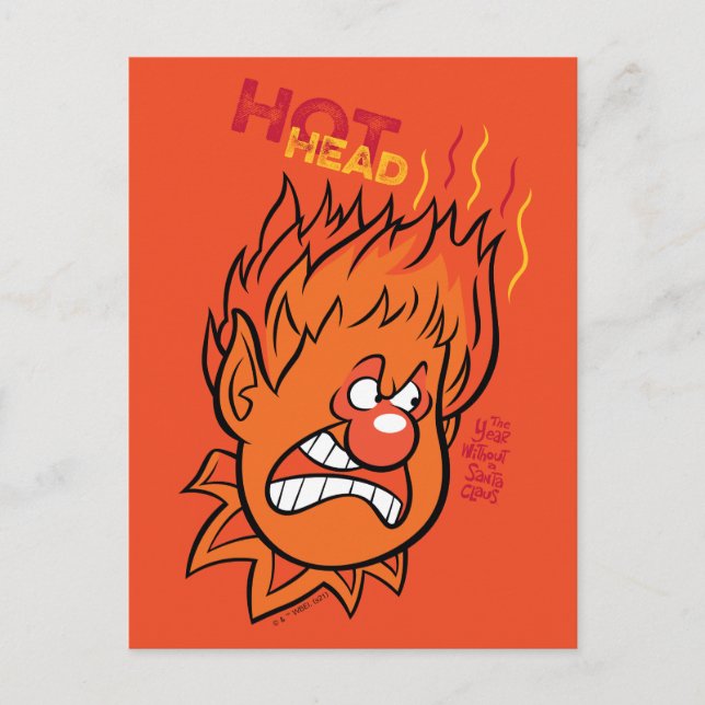 THE YEAR WITHOUT A SANTA CLAUS™ | Hot Head Holiday Postcard (Front)