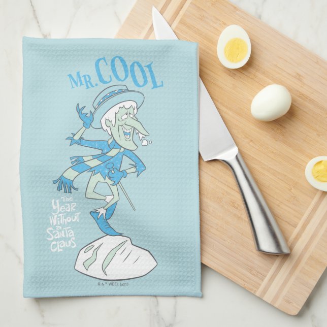 THE YEAR WITHOUT A SANTA CLAUS™ | Mr. Cool Tea Towel (Quarter Fold)