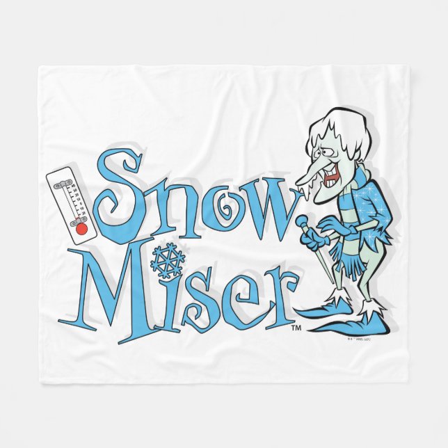 THE YEAR WITHOUT A SANTA CLAUS™ | Snow Miser Fleece Blanket (Front (Horizontal))