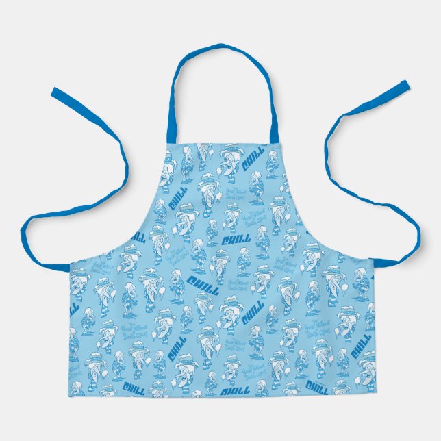 THE YEAR WITHOUT A SANTA CLAUS™ Snow Miser Pattern Apron (Front)