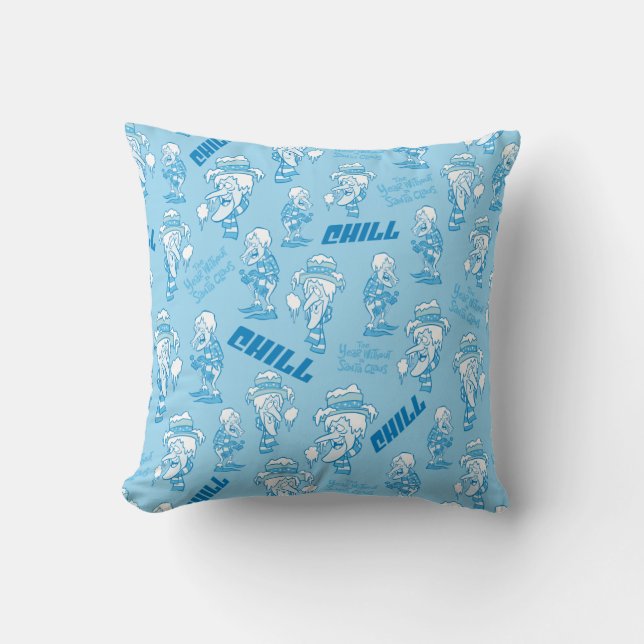 THE YEAR WITHOUT A SANTA CLAUS™ Snow Miser Pattern Cushion (Front)