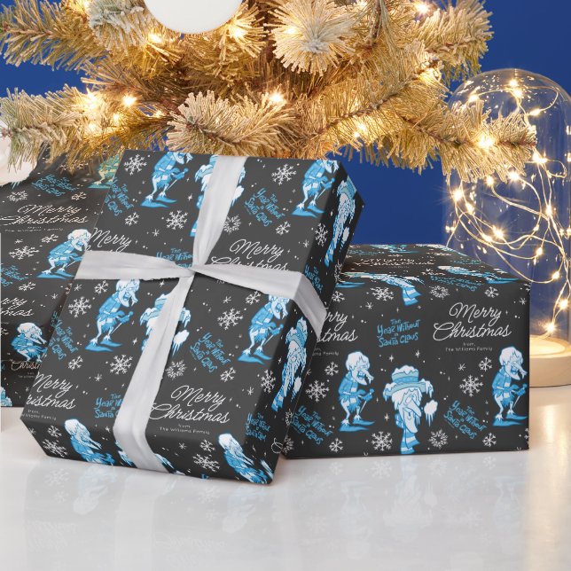 THE YEAR WITHOUT A SANTA CLAUS™ Snow Miser Pattern Wrapping Paper (Holidays)