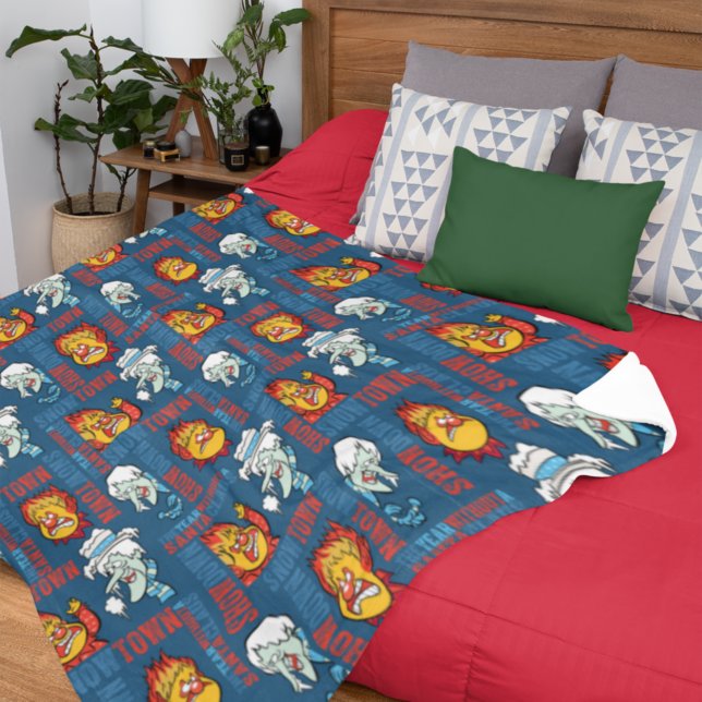 THE YEAR WITHOUT A SANTA CLAUS™ Snowtown Showdown Fleece Blanket (Creator Uploaded)